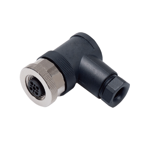 ELCO 现场接线式I/O连接器-弯角形孔端M12(F)系列